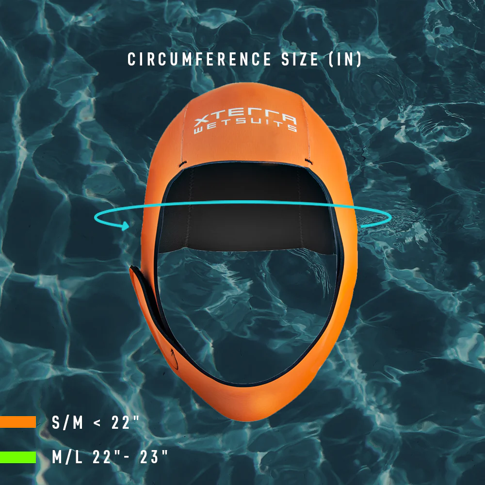 Neoprene Swim Cap - Orange - Image 3